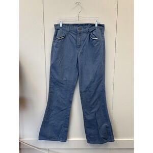 Vintage Mr Leggs Pants Mens 32x31 Blue Flare Bell Bottom Workwear Casual 70s